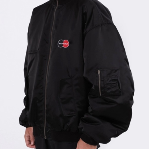 Brand new Black with the orange inside Balenciaga bomber jacket size 44 - Picture 4 of 9